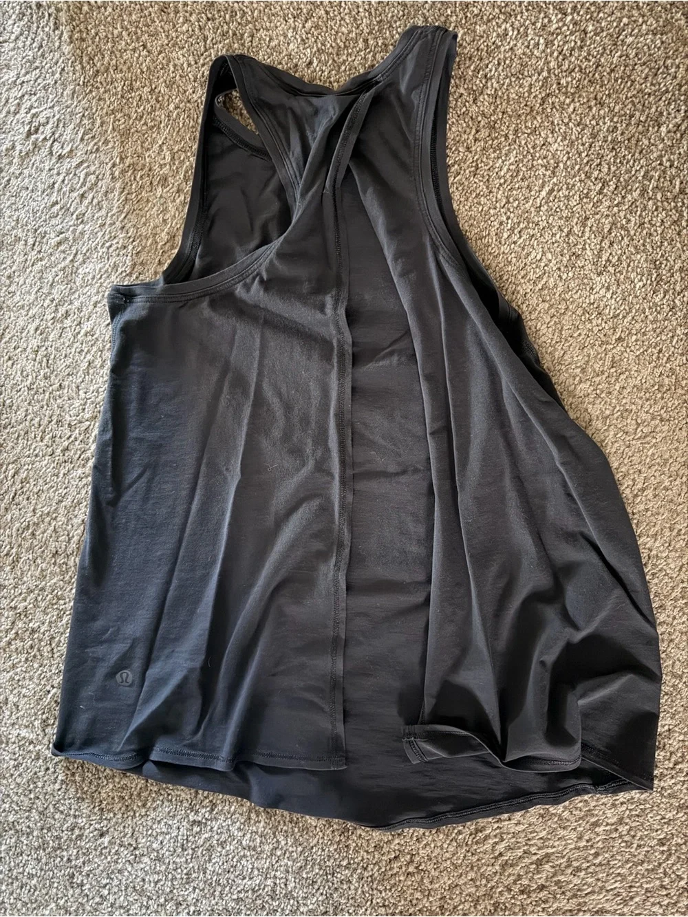 lululemon athletica Black Women's Tank Top open back